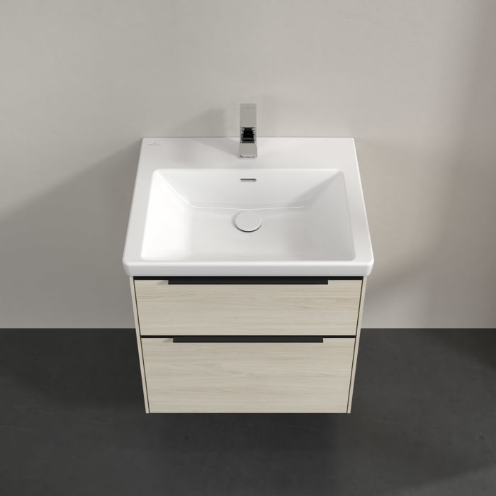 Villeroy & Boch Subway 3.0 Waschtischunterschrank 57,2 cm, 2 Auszüge, mit LED-Beleuchtung