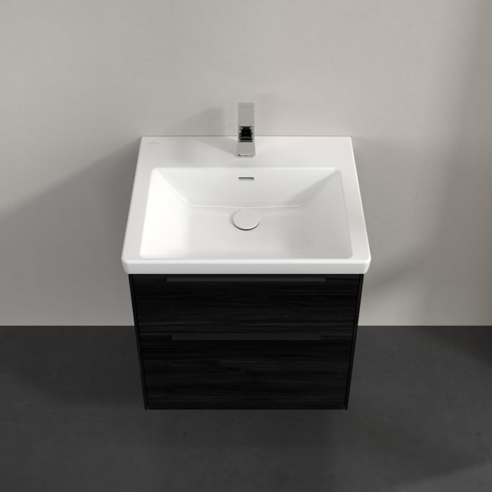 Villeroy & Boch Subway 3.0 Waschtischunterschrank 57,2 cm, 2 Auszüge, mit LED-Beleuchtung