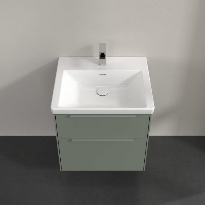 Villeroy & Boch Subway 3.0 Waschtischunterschrank 57,2 cm, 2 Auszüge, mit LED-Beleuchtung