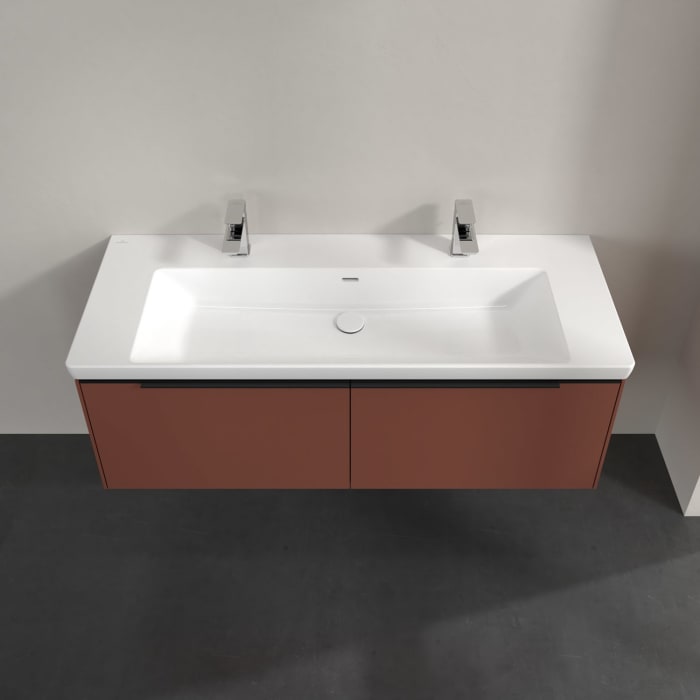 Villeroy & Boch Subway 3.0 Waschtischunterschrank 127,2 cm, 2 Auszüge, ohne LED-Beleuchtung