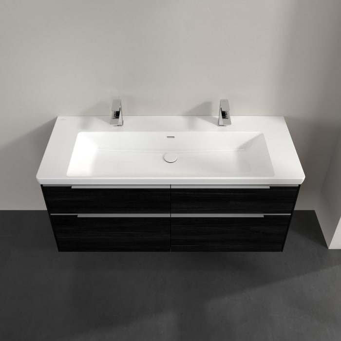 Villeroy & Boch Subway 3.0 Waschtischunterschrank 127,2 cm, 4 Auszüge, mit LED-Beleuchtung