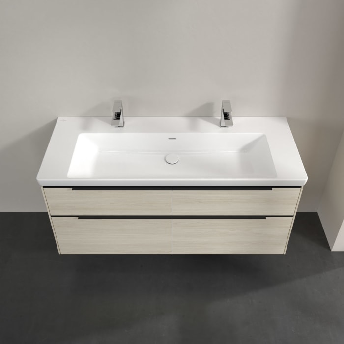 Villeroy & Boch Subway 3.0 Waschtischunterschrank 127,2 cm, 4 Auszüge, mit LED-Beleuchtung