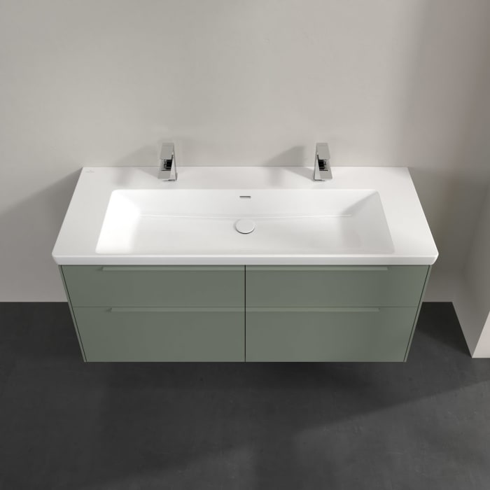 Villeroy & Boch Subway 3.0 Waschtischunterschrank 127,2 cm, 4 Auszüge, mit LED-Beleuchtung