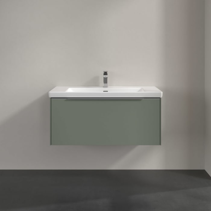 Villeroy & Boch Subway 3.0 Waschtischunterschrank 97,3 cm, 1 Auszug, mit LED-Beleuchtung