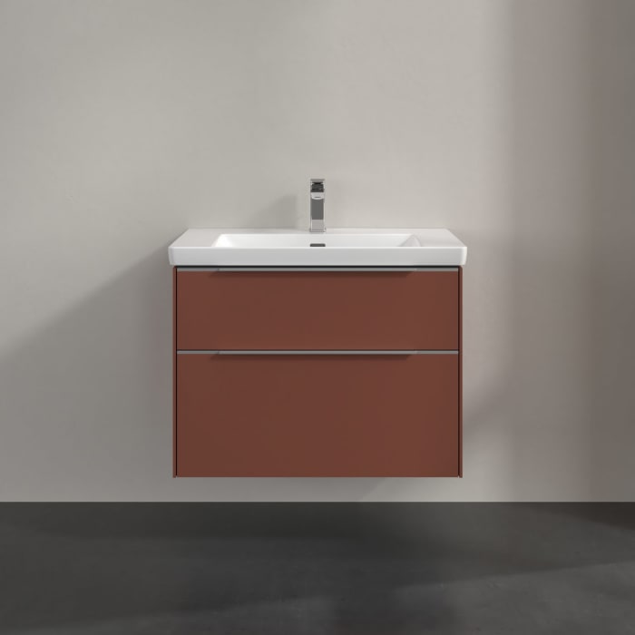 Villeroy & Boch Subway 3.0 Waschtischunterschrank 77,2 cm, 2 Auszüge, mit LED-Beleuchtung