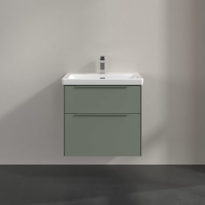 Villeroy & Boch Subway 3.0 Waschtischunterschrank 62,2 cm, 2 Auszüge, mit LED-Beleuchtung
