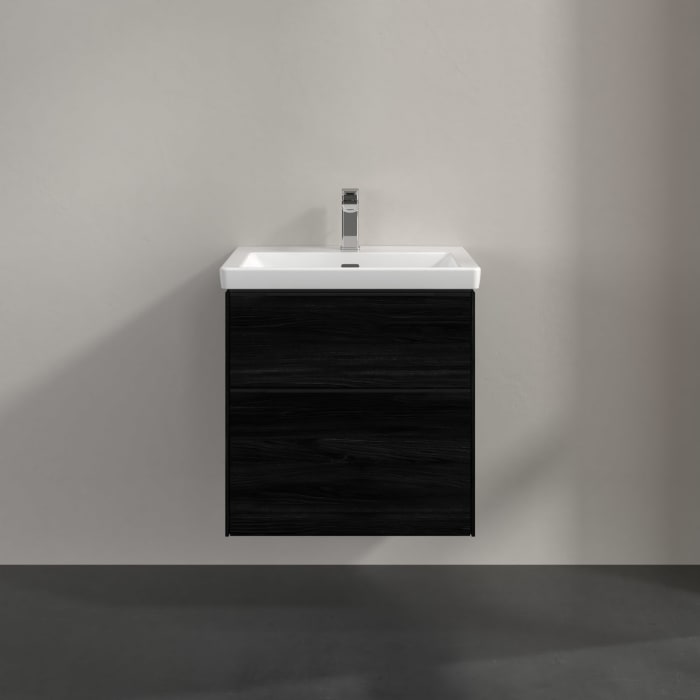 Villeroy & Boch Subway 3.0 Waschtischunterschrank 57,2 cm, 2 Auszüge, mit LED-Beleuchtung