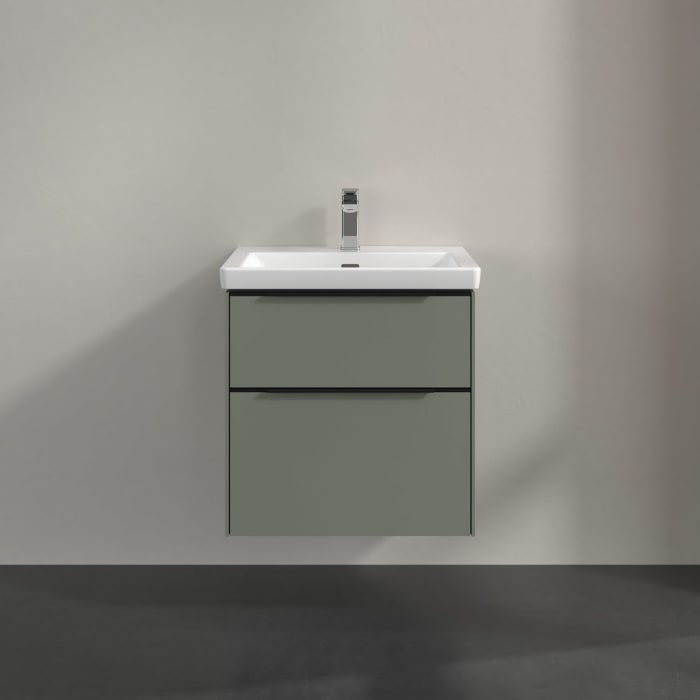 Villeroy & Boch Subway 3.0 Waschtischunterschrank 57,2 cm, 2 Auszüge, mit LED-Beleuchtung