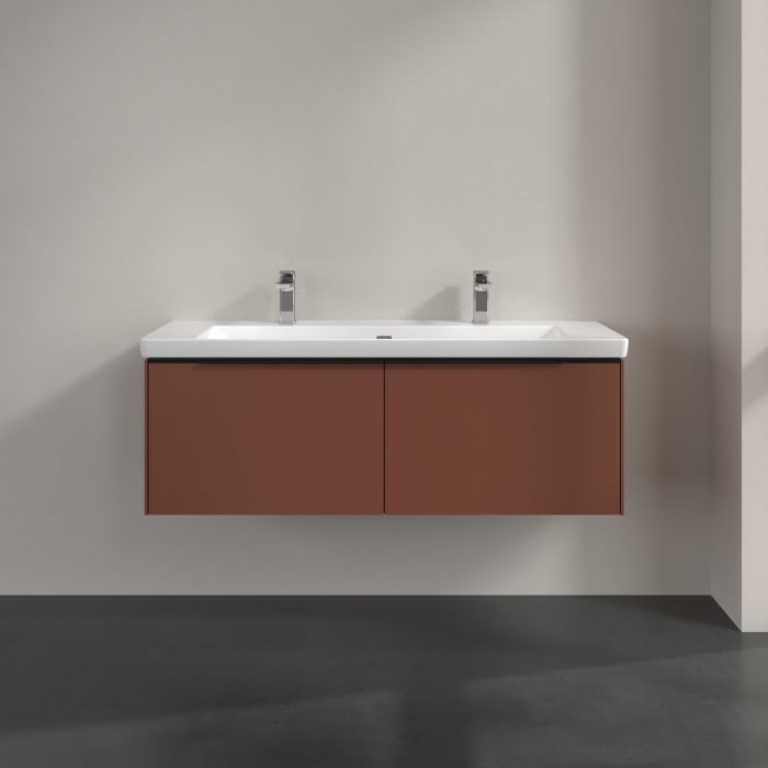 Villeroy & Boch Subway 3.0 Waschtischunterschrank 127,2 cm, 2 Auszüge, ohne LED-Beleuchtung