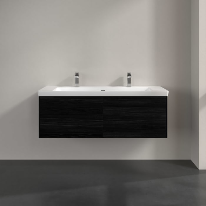 Villeroy & Boch Subway 3.0 Waschtischunterschrank 127,2 cm, 2 Auszüge, mit LED-Beleuchtung