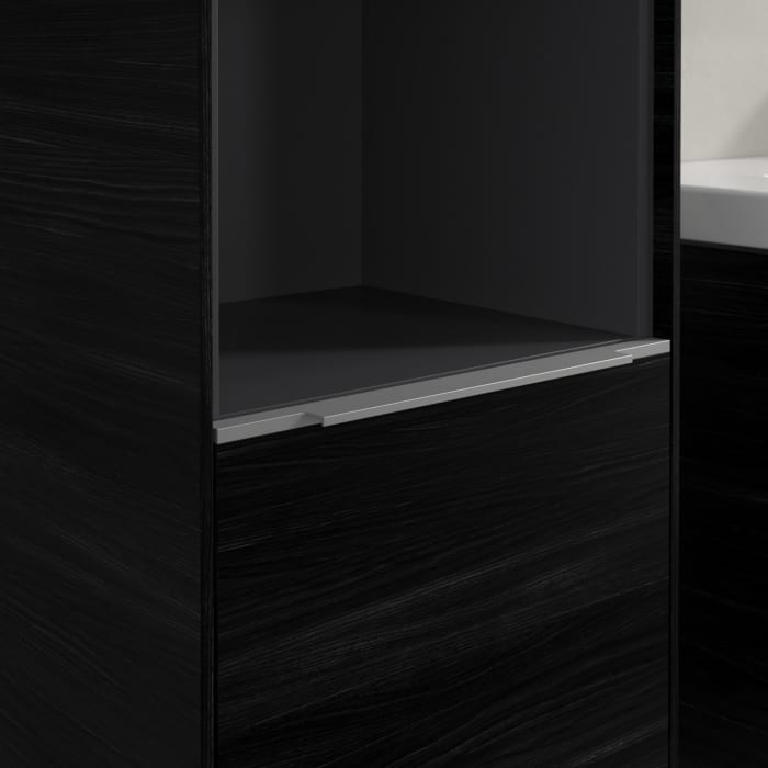 Villeroy & Boch Subway 3.0 Hochschrank 40 x 171 cm mit 1 offenen Fach und 2 Türen, Anschlag links