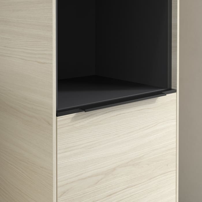 Villeroy & Boch Subway 3.0 Hochschrank 40 x 171 cm mit 1 offenen Fach und 2 Türen, Anschlag rechts