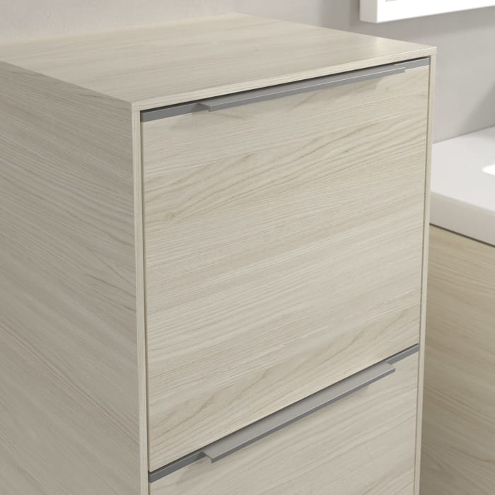 Villeroy & Boch Subway 3.0 Seitenschrank 40 x 86 cm mit 1 Auszug und 1 Tür, Anschlag links