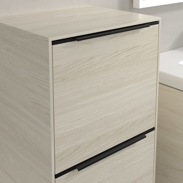 Villeroy & Boch Subway 3.0 Seitenschrank 40 x 86 cm mit 1 Auszug und 1 Tür, Anschlag links