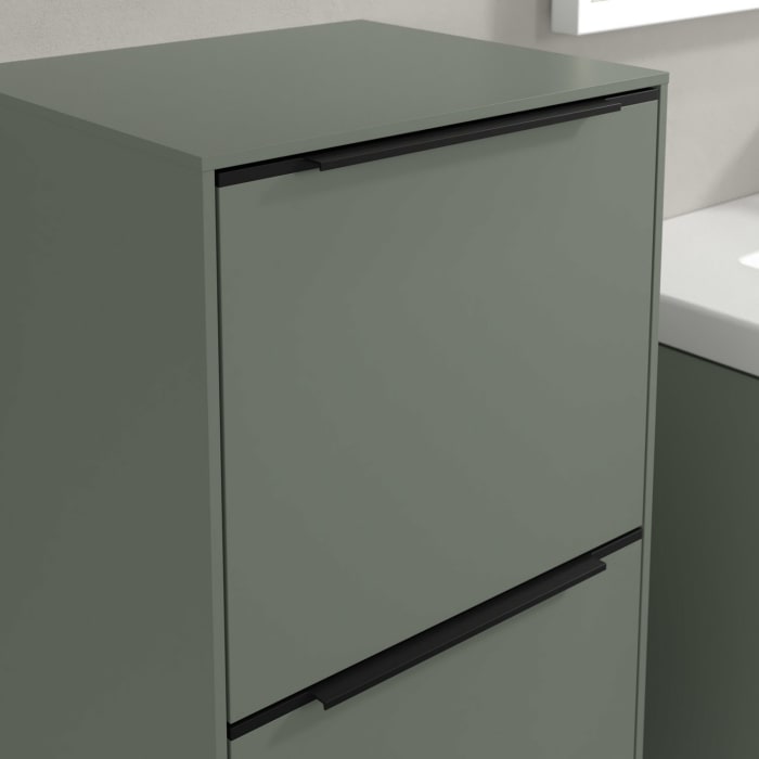 Villeroy & Boch Subway 3.0 Seitenschrank 40 x 86 cm mit 1 Auszug und 1 Tür, Anschlag links