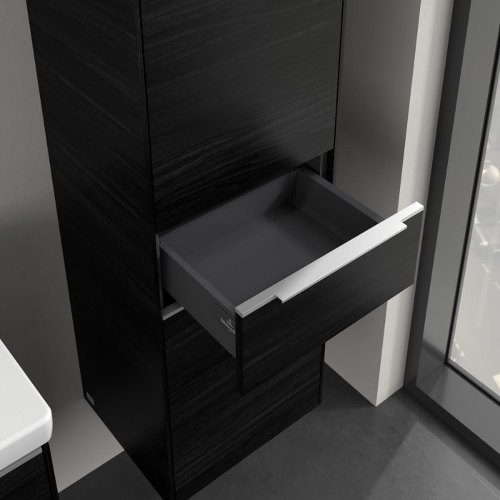 Villeroy & Boch Subway 3.0 Hochschrank 40 x 171 cm mit 1 Auszug und 2 Türen, Anschlag rechts