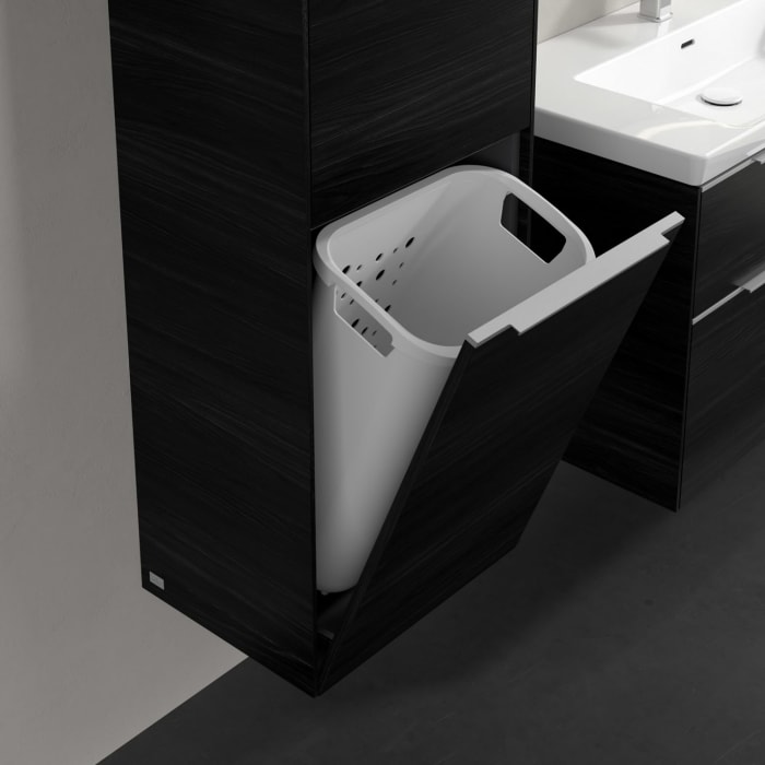 Villeroy & Boch Subway 3.0 Hochschrank 45 x 171 cm mit 1 Wäscheklappe und 1 Tür, Anschlag links