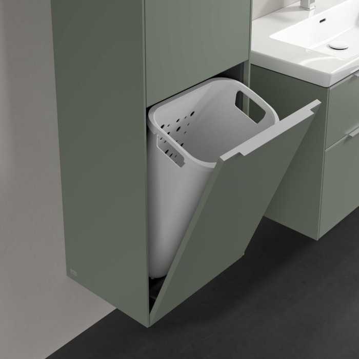 Villeroy & Boch Subway 3.0 Hochschrank 45 x 171 cm mit 1 Wäscheklappe und 1 Tür, Anschlag links