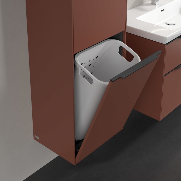 Villeroy & Boch Subway 3.0 Hochschrank 45 x 171 cm mit 1 Wäscheklappe und 1 Tür, Anschlag links