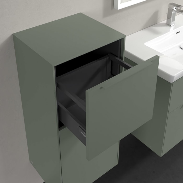 Villeroy & Boch Subway 3.0 Seitenschrank 40 x 86 cm mit 1 Auszug und 1 Tür, Anschlag links