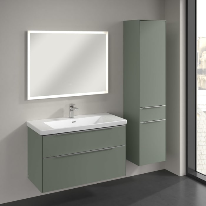 Villeroy & Boch Subway 3.0 Hochschrank 40 x 171 cm mit 1 Auszug und 2 Türen, Anschlag rechts