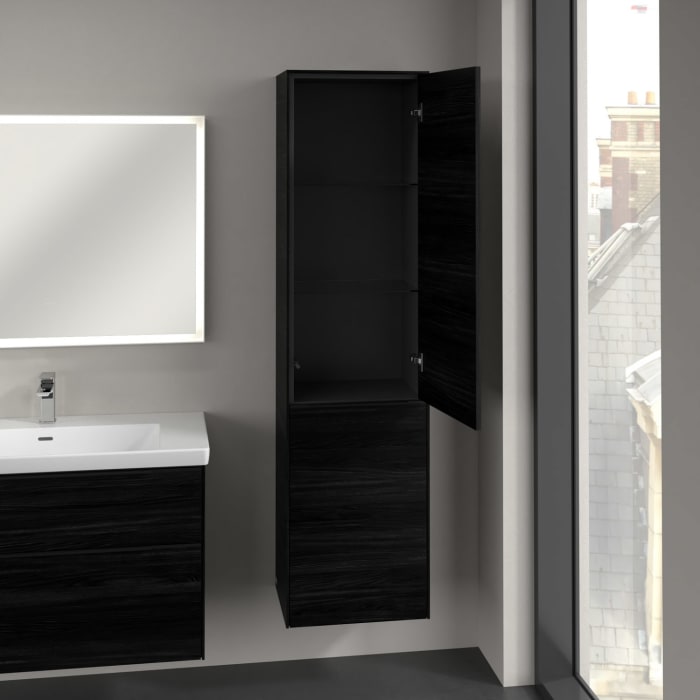 Villeroy & Boch Subway 3.0 Hochschrank 45 x 171 cm mit 1 Wäscheklappe und 1 Tür, Anschlag rechts