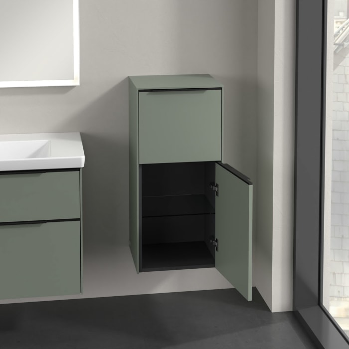 Villeroy & Boch Subway 3.0 Seitenschrank 40 x 86 cm mit 1 Auszug und 1 Tür, Anschlag rechts