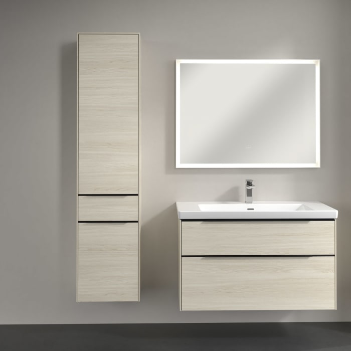 Villeroy & Boch Subway 3.0 Hochschrank 40 x 171 cm mit 1 Auszug und 2 Türen, Anschlag links