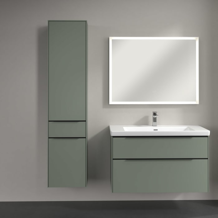 Villeroy & Boch Subway 3.0 Hochschrank 40 x 171 cm mit 1 Auszug und 2 Türen, Anschlag links