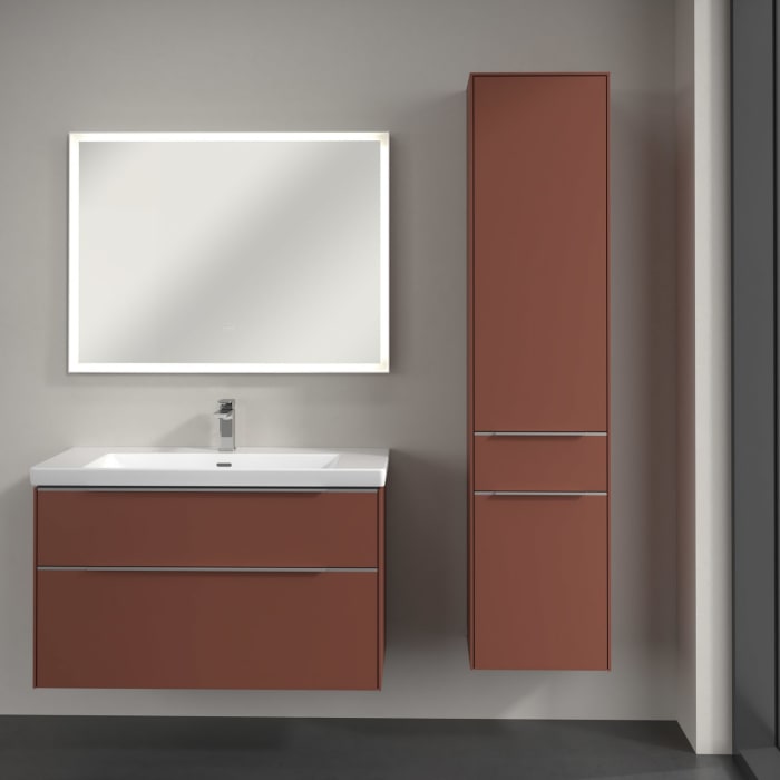 Villeroy & Boch Subway 3.0 Hochschrank 40 x 171 cm mit 1 Auszug und 2 Türen, Anschlag rechts