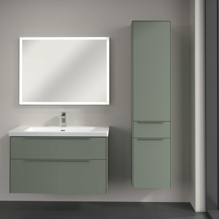 Villeroy & Boch Subway 3.0 Hochschrank 40 x 171 cm mit 1 Auszug und 2 Türen, Anschlag rechts