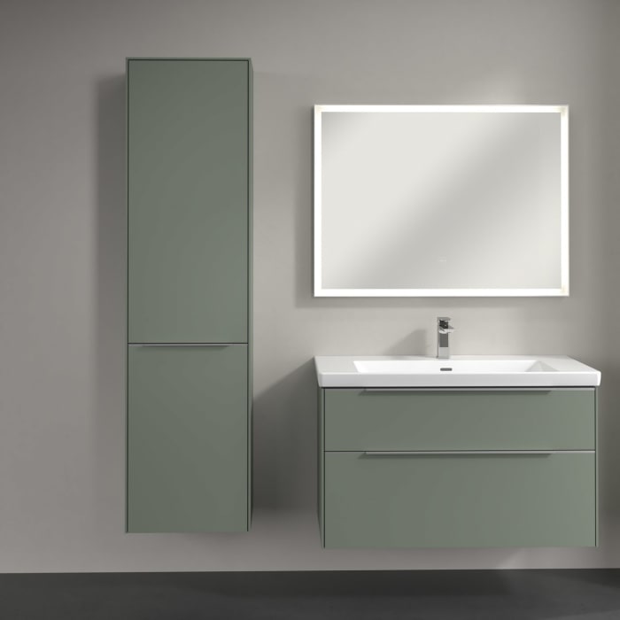 Villeroy & Boch Subway 3.0 Hochschrank 45 x 171 cm mit 1 Wäscheklappe und 1 Tür, Anschlag links