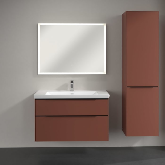 Villeroy & Boch Subway 3.0 Hochschrank 45 x 171 cm mit 1 Wäscheklappe und 1 Tür, Anschlag rechts