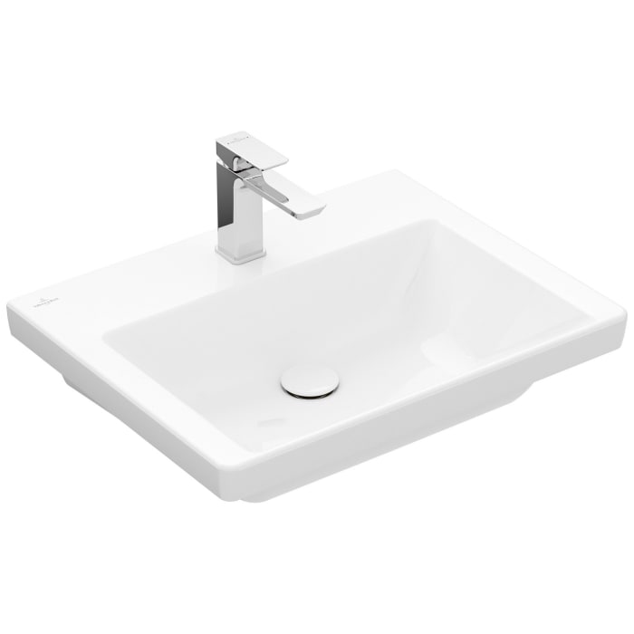 Villeroy & Boch Subway 3.0 Waschtisch 60 cm, mit 1 Hahnloch, ohne Überlauf