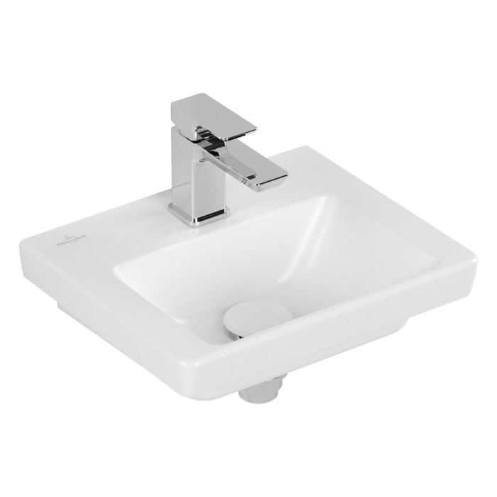 Villeroy & Boch Subway 3.0 Handwaschbecken 37 cm, mit 1 Hahnloch, ohne Überlauf