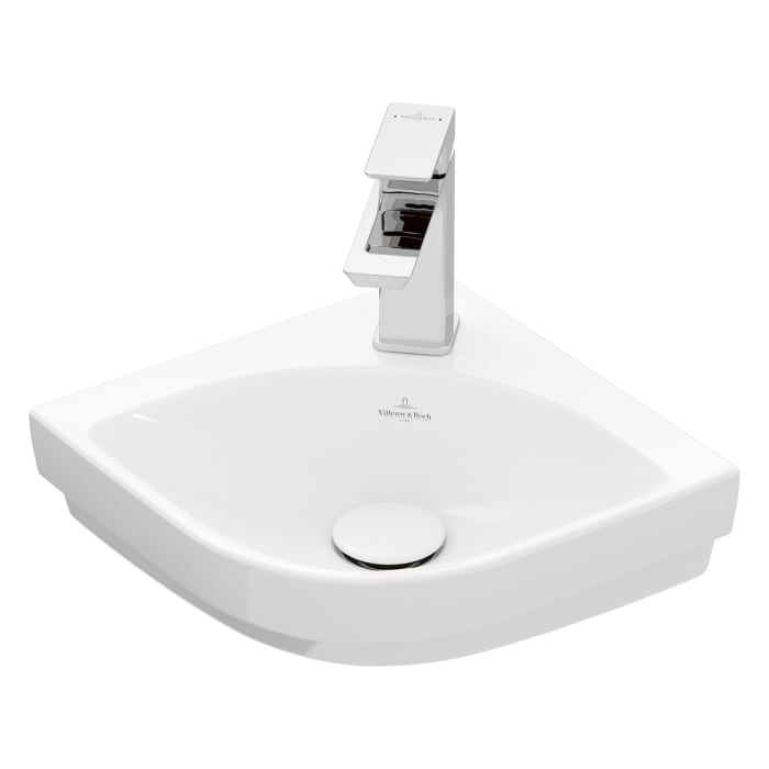 Villeroy & Boch Subway 3.0 Eck-Handwaschbecken 32 cm, mit 1 Hahnloch, ohne Überlauf