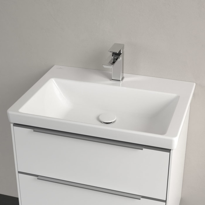 Villeroy & Boch Subway 3.0 Waschtisch 65 cm, mit 1 Hahnloch, ohne Überlauf