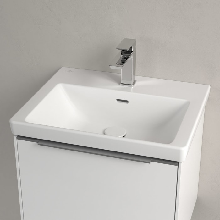 Villeroy & Boch Subway 3.0 Waschtisch 55 cm, mit 1 Hahnloch, mit Überlauf