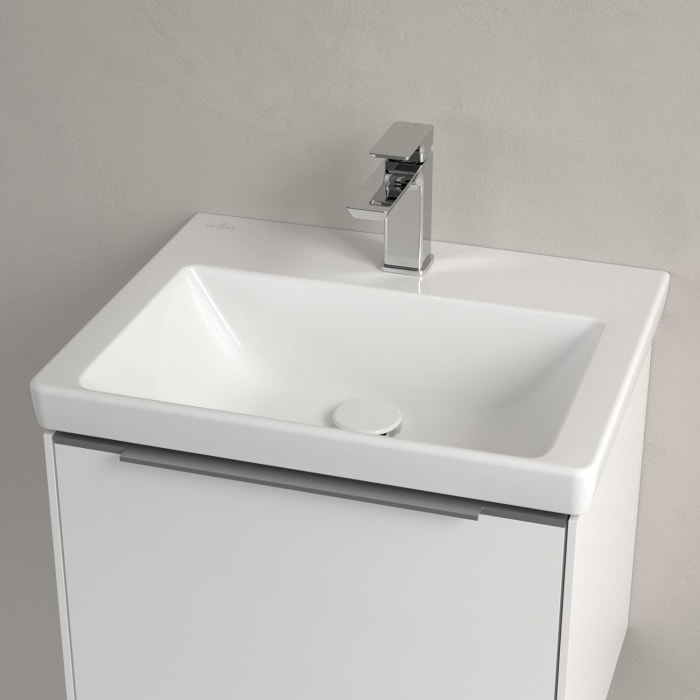 Villeroy & Boch Subway 3.0 Waschtisch 55 cm, mit 1 Hahnloch, ohne Überlauf