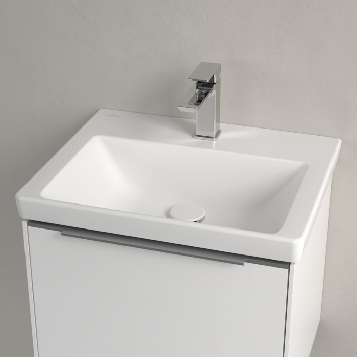 Villeroy & Boch Subway 3.0 Waschtisch 55 cm, mit 1 Hahnloch, ohne Überlauf
