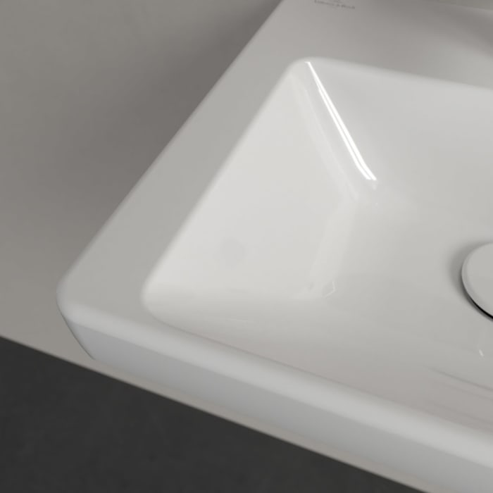 Villeroy & Boch Subway 3.0 Handwaschbecken 45 cm, mit 1 Hahnloch, mit Überlauf