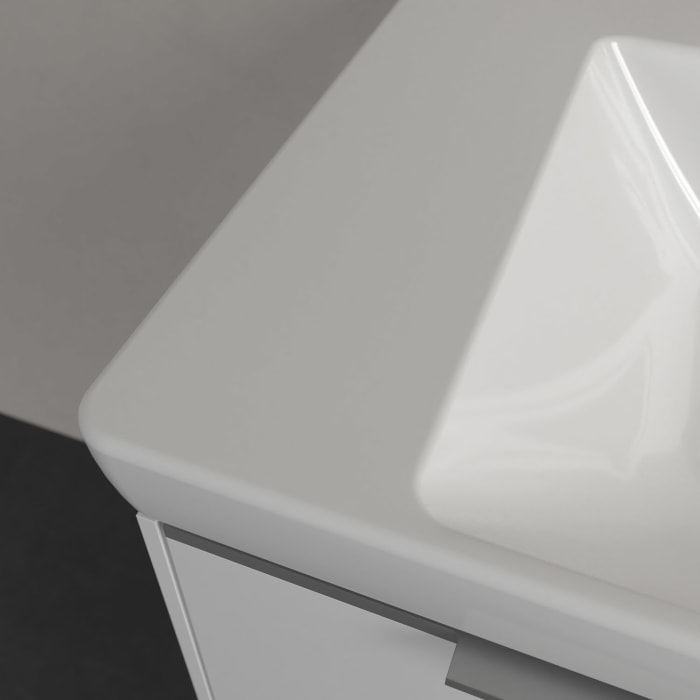 Villeroy & Boch Subway 3.0 Schrankwaschtisch 80 cm, ohne Hahnloch, ohne Überlauf