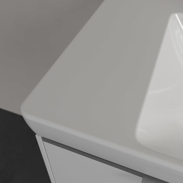 Villeroy & Boch Subway 3.0 Schrankwaschtisch 130 cm, mit 2 Hahnlöchern, mit Überlauf