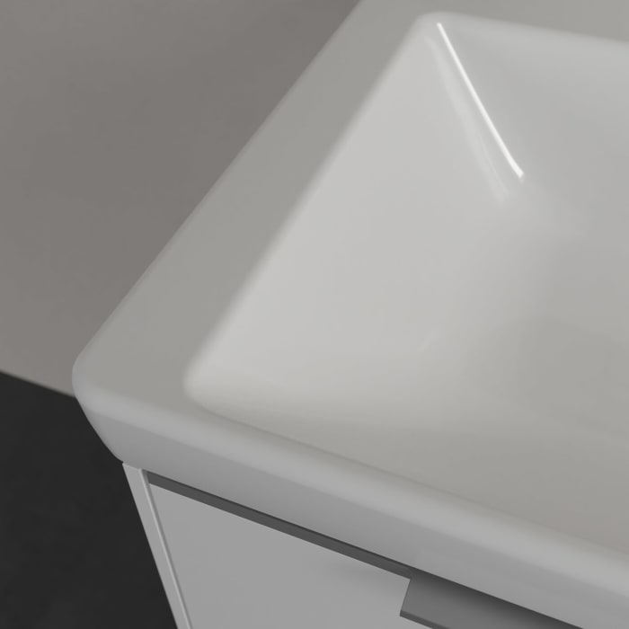 Villeroy & Boch Subway 3.0 Schrank-Doppelwaschtisch 130 cm, ohne Hahnloch, ohne Überlauf