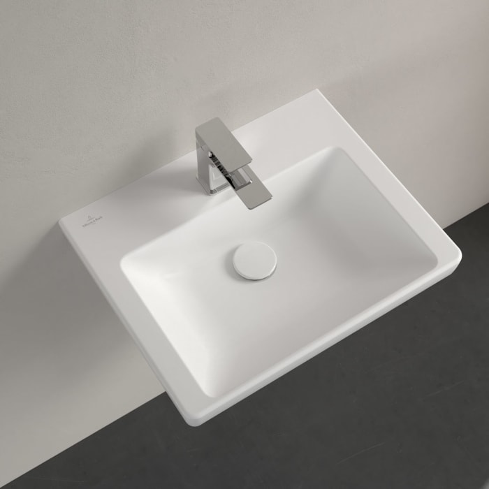 Villeroy & Boch Subway 3.0 Handwaschbecken 50 cm, mit 1 Hahnloch, ohne Überlauf