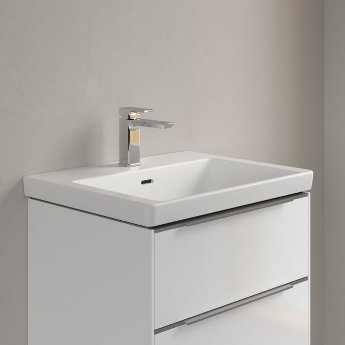 Villeroy & Boch Subway 3.0 Waschtisch 60 cm, mit 1 Hahnloch, mit Überlauf