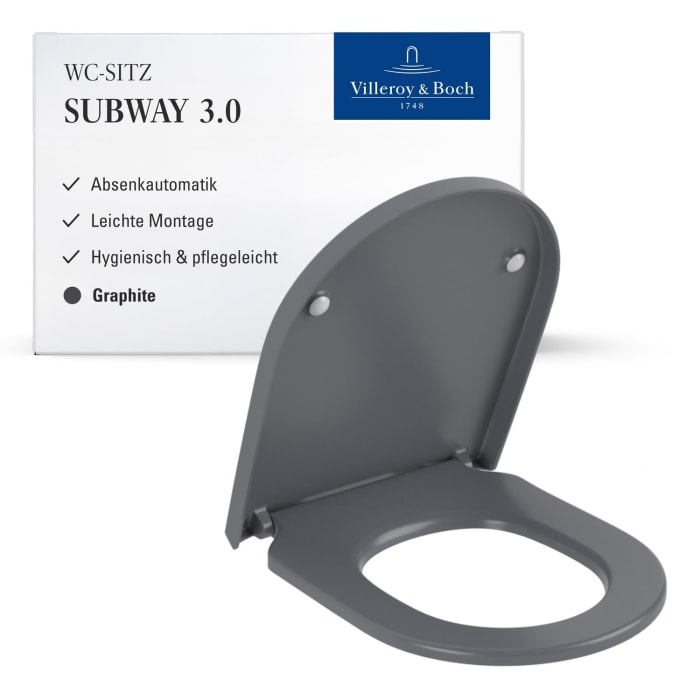 Villeroy & Boch Subway 2.0/3.0 WC-Sitz mit SoftClosing, QuickRelease