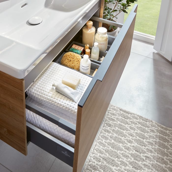 Villeroy & Boch Subway 3.0 Waschtischunterschrank 77,2 cm, 1 Auszug, mit LED-Beleuchtung