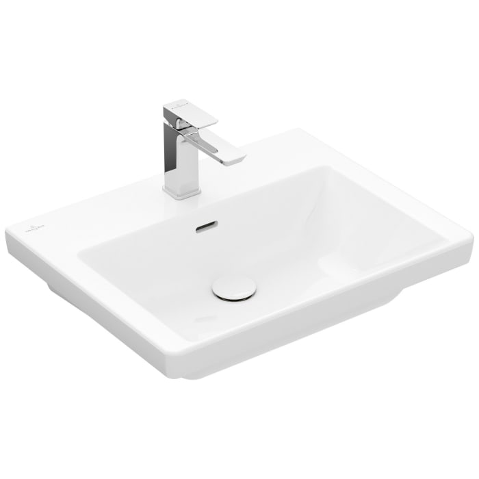 Villeroy & Boch Subway 3.0 Waschtisch 60 cm, mit 1 Hahnloch, mit Überlauf