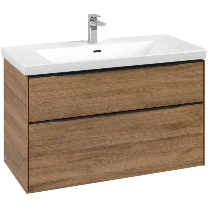 Villeroy & Boch Subway 3.0 Waschtischunterschrank 97,3 cm, 2 Auszüge, ohne LED-Beleuchtung